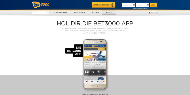 bet3000 Mobile App