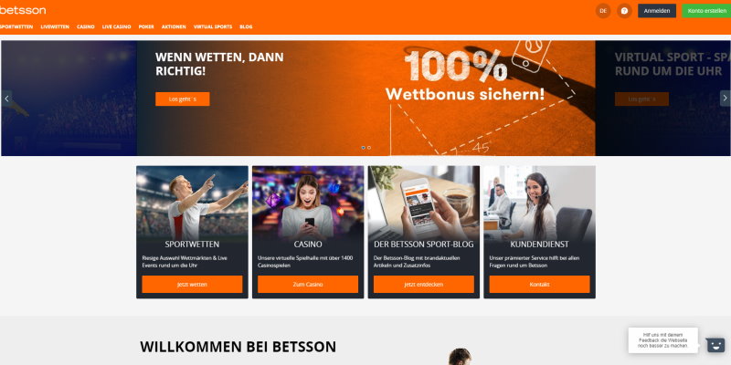 Betsson Startseite