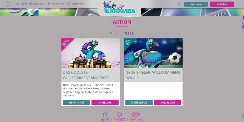 Karamba Bonus Angebote