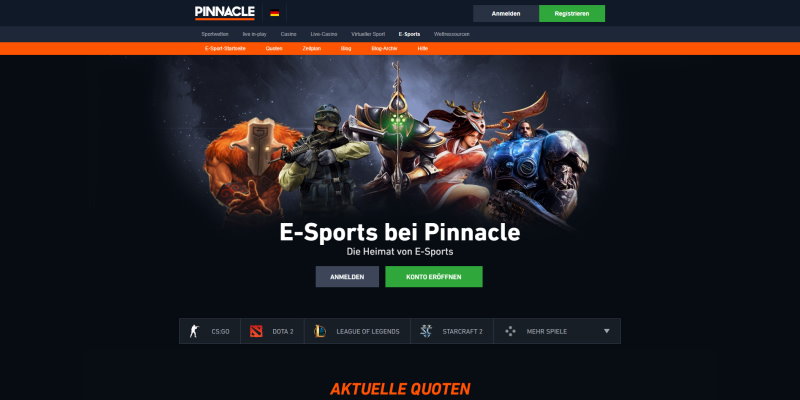 Pinnacle eSports wetten